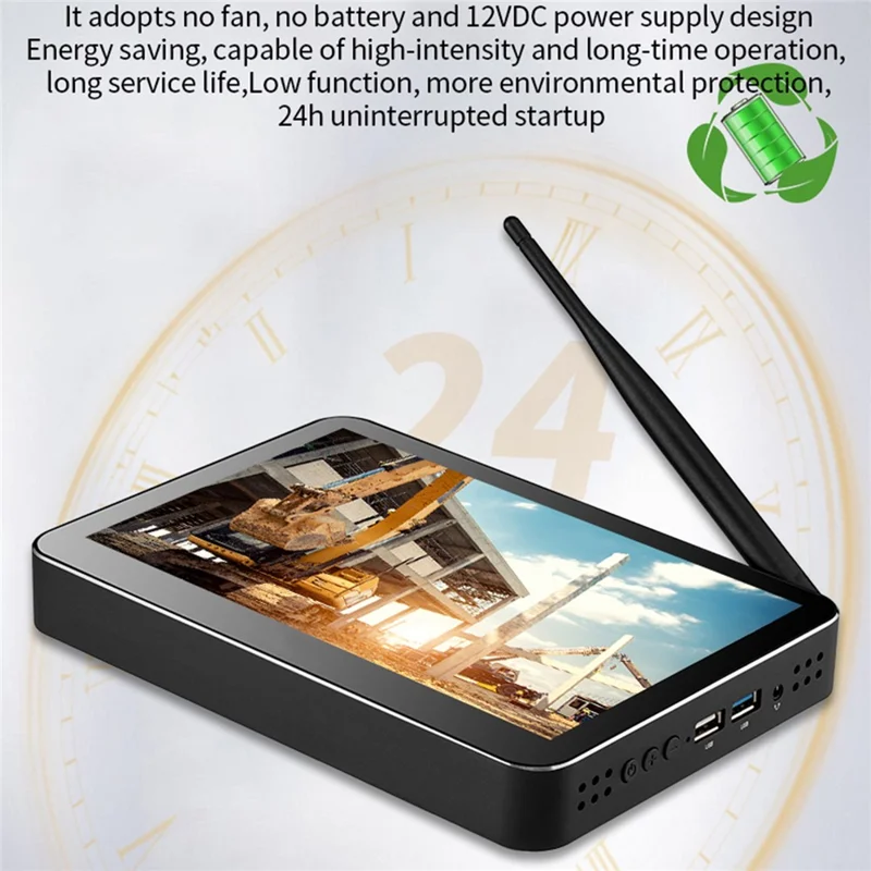 CENAVA H9F N4020 9" 3GB+64GB WIN10 Industrial PC Box Tablet Small Host Computer - UK Plug