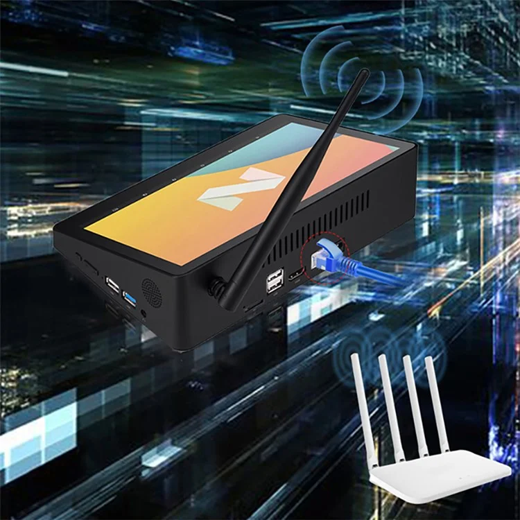 CENAVA H89 N4020 Tablette 9'' Affichage 3GB+64GB Windows 10 Mini PC Tout-en-un Tablette Ordinateur Industriel - Prise EU