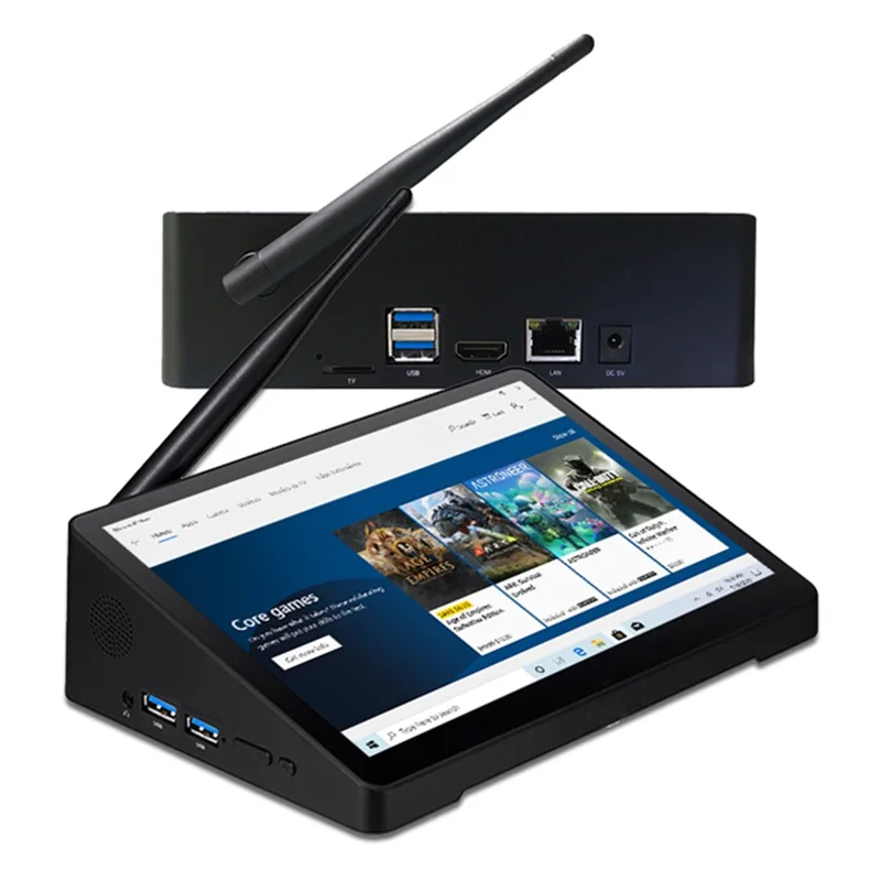 CENAVA H7 N4020 All-in-One Mini PC Tablet Box 7'' 3GB+64GB Windows 10 64-bit Industrial Computer - US Plug