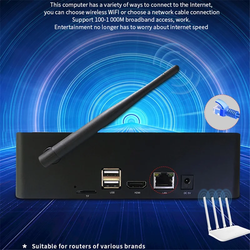 CENAVA H7 N4020 All-in-One Mini PC Tablet Box 7'' 3GB+64GB Windows 10 64-bit Industrial Computer - US Plug