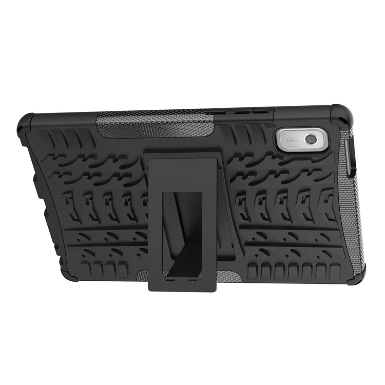 Per Lenovo Tab M9 Pattern Wastand Customo Pc+tablet Resistente Agli Shock Tpu - Nero