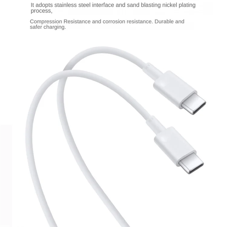 HUAWEI P0011 Mini Super Fast Charger (Max 25W) USB-C Portable Charger Adapter with Type-C to Type-C Cable (Spina CN)