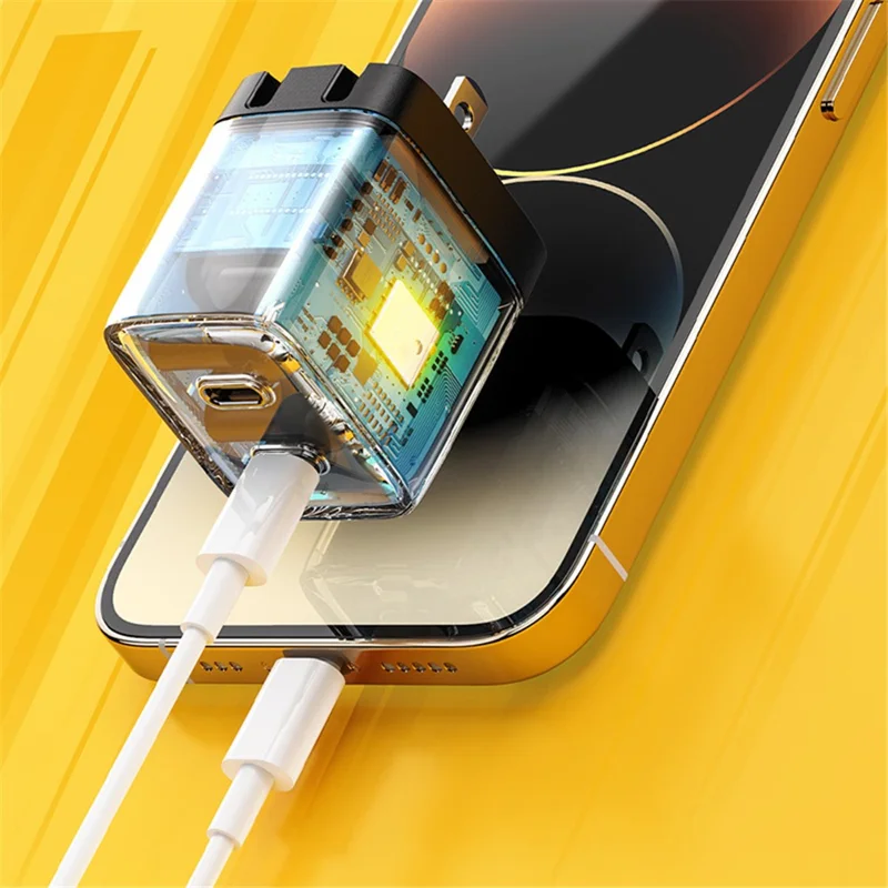 WEKOME WP-U128 40W GaN Dual Type-C Port Wall Charger Phone Fast Charging Adapter - EU Plug