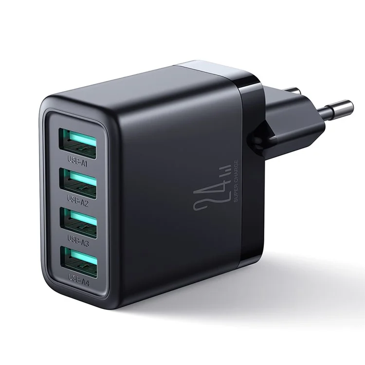 Joyroom TCN01 EU Plug 4.8a 4 Port Multi USB Adapter Adapter Wall Charger Для Мобильного Телефона Планшета