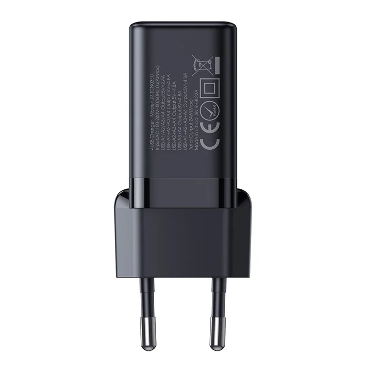 Joyroom TCN01 EU -stecker 4.8a 4 Port Multi USB -stecker -adapter -wandladegerät Für Tablet Mobiltelefon