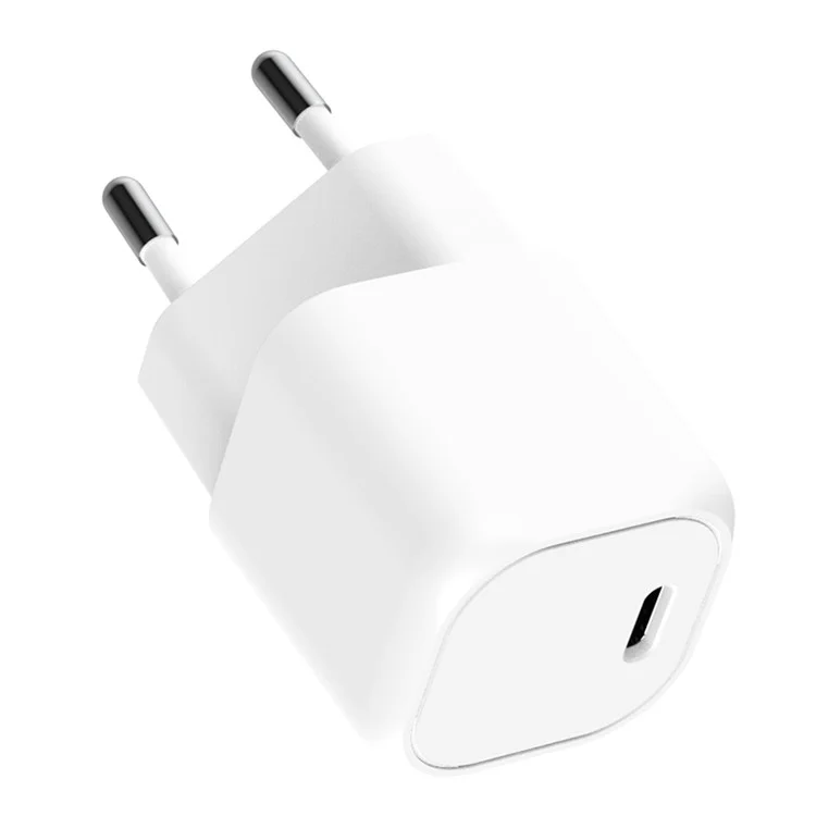 Bulk Purchasing Type-C Port PD 30W GAN Wall Charger Portable Small Charger Adapter for Cell Phones, EU Plug (CB, CE, ROHS, ERP, KC, KCC) - White