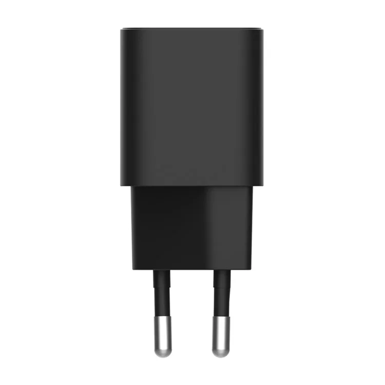 Объемная покупка 30 Вт PD / PPS 18 Вт QC3.0 GAN Зарядное устройство-адаптер, USB-A + Type-C двухпортовый мини-настенное зарядное устройство для телефона, Евро-вилка (CE, RoHS, ERP, CB, KC, KCC) - черный