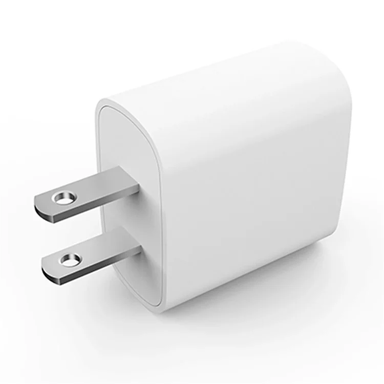 Bulk Purchasing 20W USB-A+USB-C Dual-Port PD 20W Wall Charger Cell Phone Charger (ITS, CE, ERP, ROHS Certificated) - White / US Plug