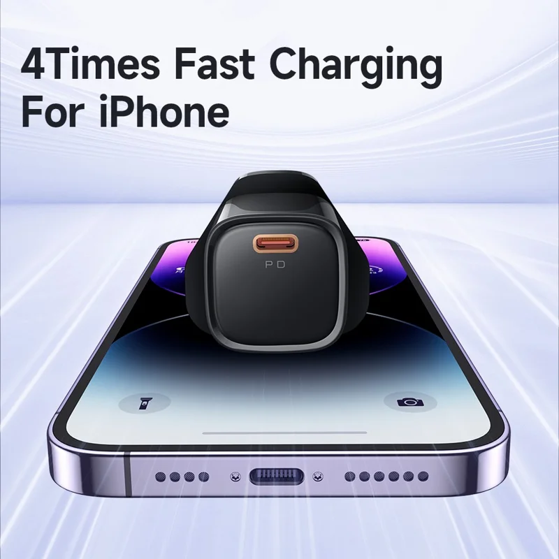 MCDODO Nano Series PD 20W Phone Fast Charging Adapter Singe Type-C Port Wall Charger - Black / UK Plug