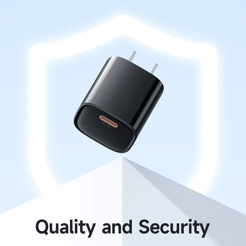MCDODO Nano Series PD 20W Phone Fast Charging Adapter Singe Type-C Port Wall Charger - Black / US Plug