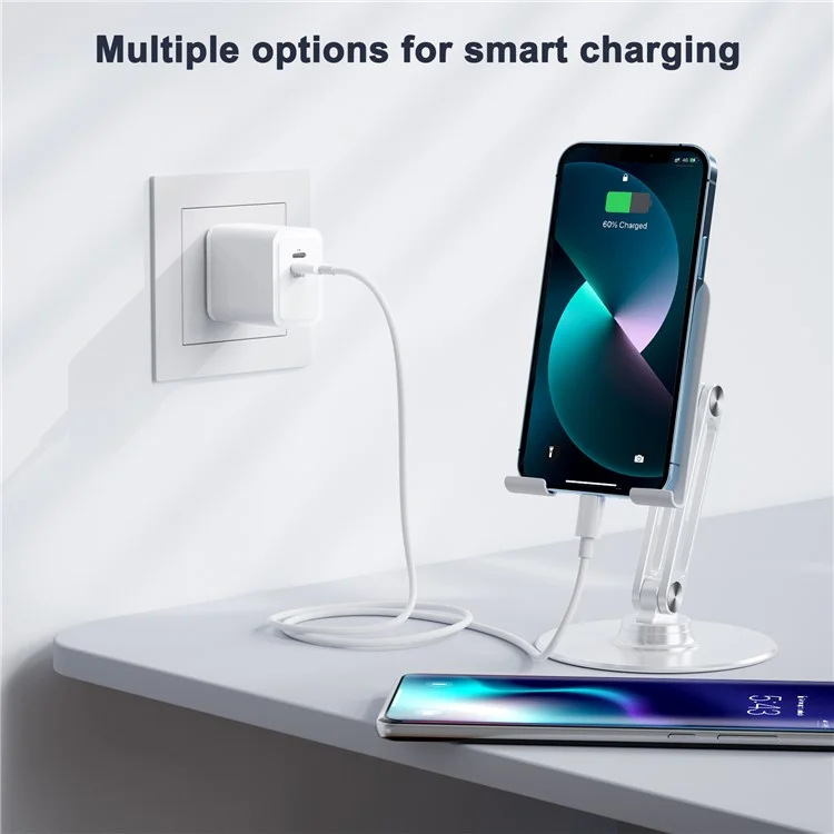 PD 20W Type-C + 8-Pin Fast Charging Phone Charger Power Adapter - US Plug