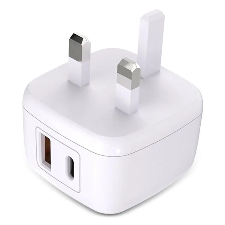 ZUZG ZC-UW01BS PD+QC3.0 Dual Port Wall Charger Portable Power Adapter, UK Stecker