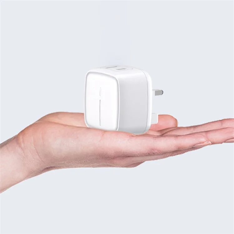 ZUZG ZC-UW01BS PD+QC3.0 Dual Port Wall Charger Portable Power Adapter, UK Stecker