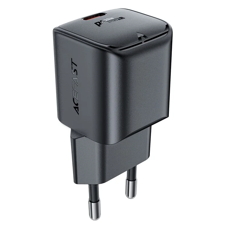 ACEFAST A73 Mini PD 20W GaN Зарядное устройство с разъемом Type-C, быстрая зарядка для телефона, адаптер, европейская вилка