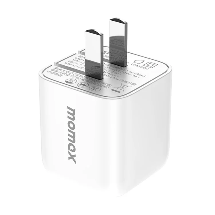 MOMAX UM38CN Gan PD 35W Schnellladegeräteadapter Dual Usb-c 