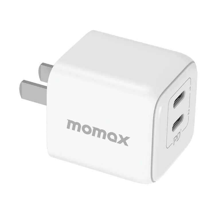 MOMAX UM38CN Gan PD 35W Schnellladegeräteadapter Dual Usb-c 