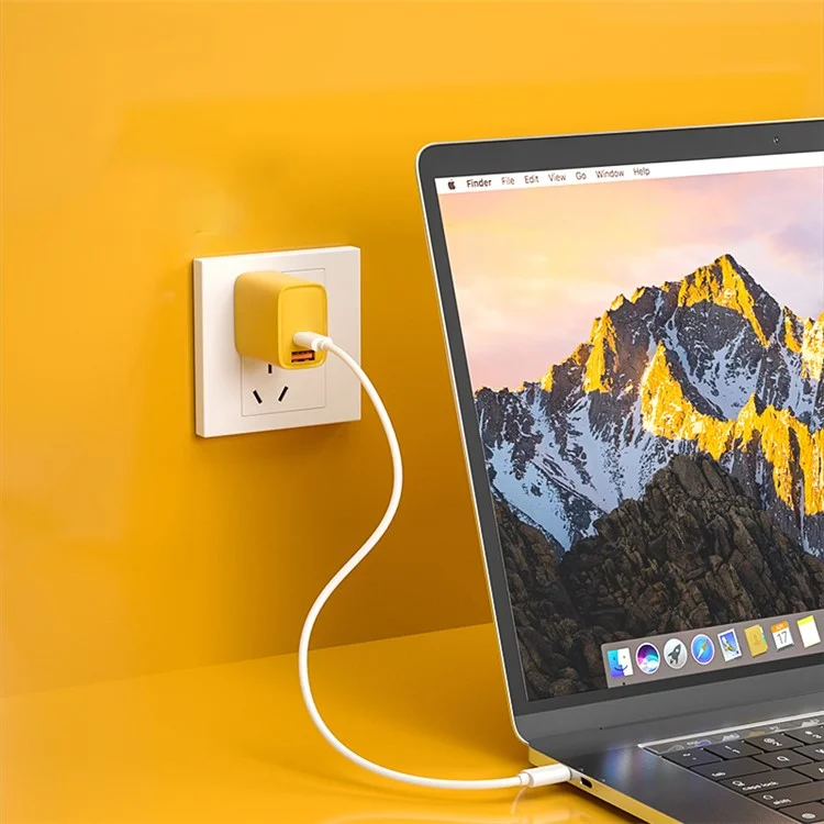Сетевое зарядное устройство ZUZG ZC-UC12 PD 33 Вт Type-C + USB, PC+ABS, для быстрой зарядки телефонов и ноутбуков, со штекером CN