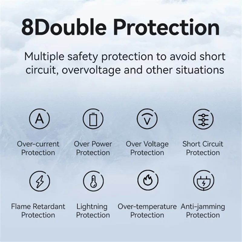 USAMS US-CC209 PD 35W GaN wandlader Dubbele USB-C snellader met iP magnetische intrekbare kabelmodule - Zwart / EU-stekker
