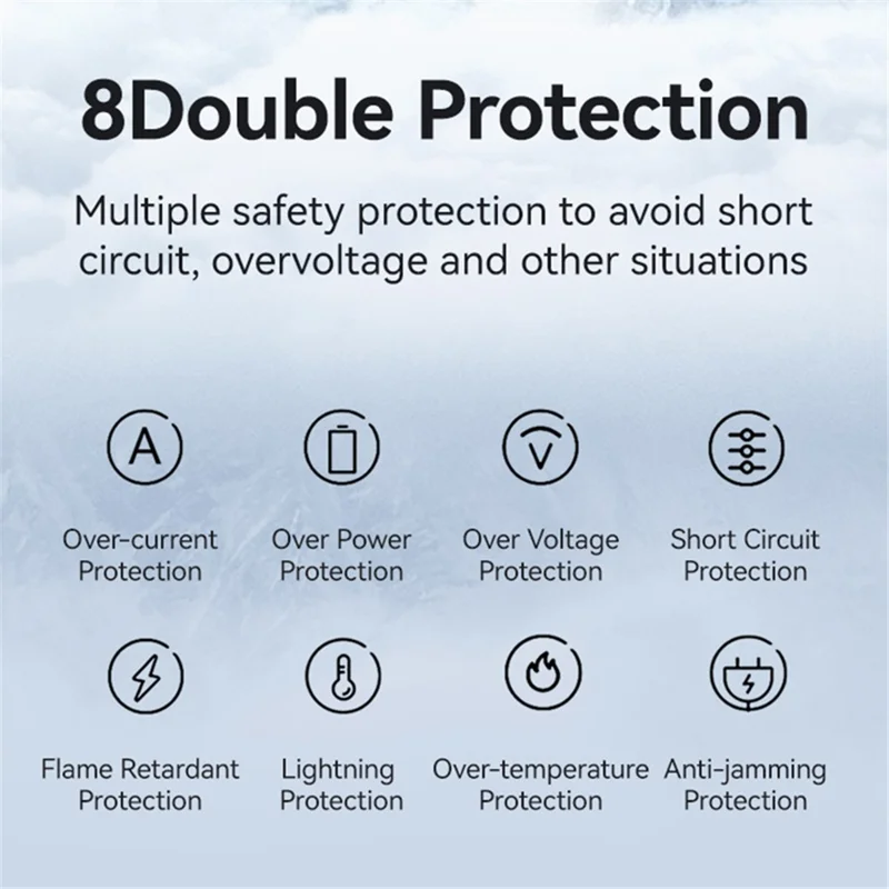 USAMS US-CC211 PD 35W Dual Output GaN Fast Charger with iP Magnetic Retractable Cable Module - Black / UK Plug