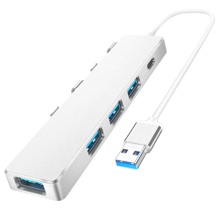 ADS-301A Laptop USB Hub Expander to USB-C+USB 3.0+3xUSB 2.0 - Silver