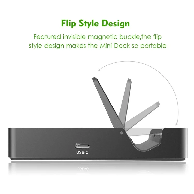 WAVLINK UHP3D01G 4K HD Docking Station Gigabit Ethernet USB 3.0 Multi-function Hub - EU Plug