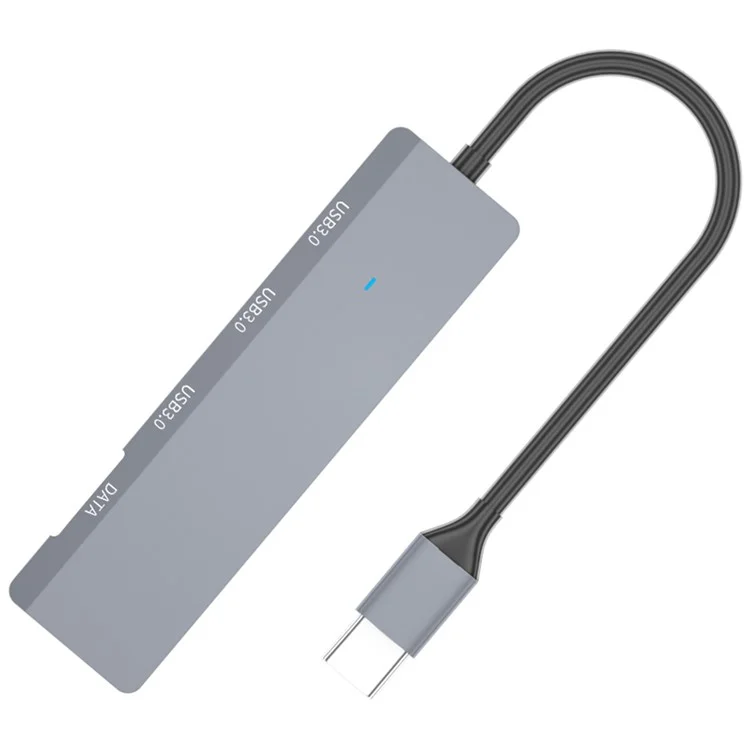 ADS-309C USB-C a Tipo-C + 3x Concentrador Divisor USB 3.0 Estación de Acoplamiento para Computadora con Cable de 13 cm