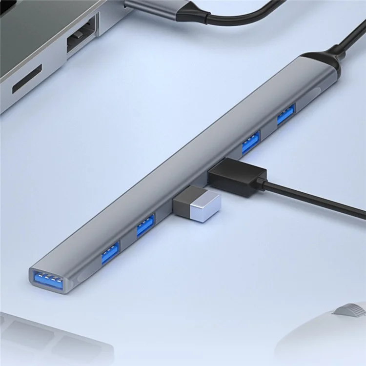Док-станция ADS-303C Type-C, USB 3.0 разветвитель для ноутбука / планшета / ПК, 7-портовый USB-хаб
