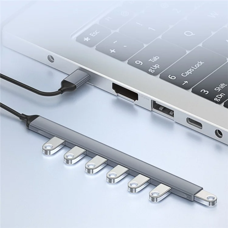 ADS-303A 7-Port USB Adapter Data Transmission USB 3.0 / 2.0 Hub Estación de acoplamiento Convertidor