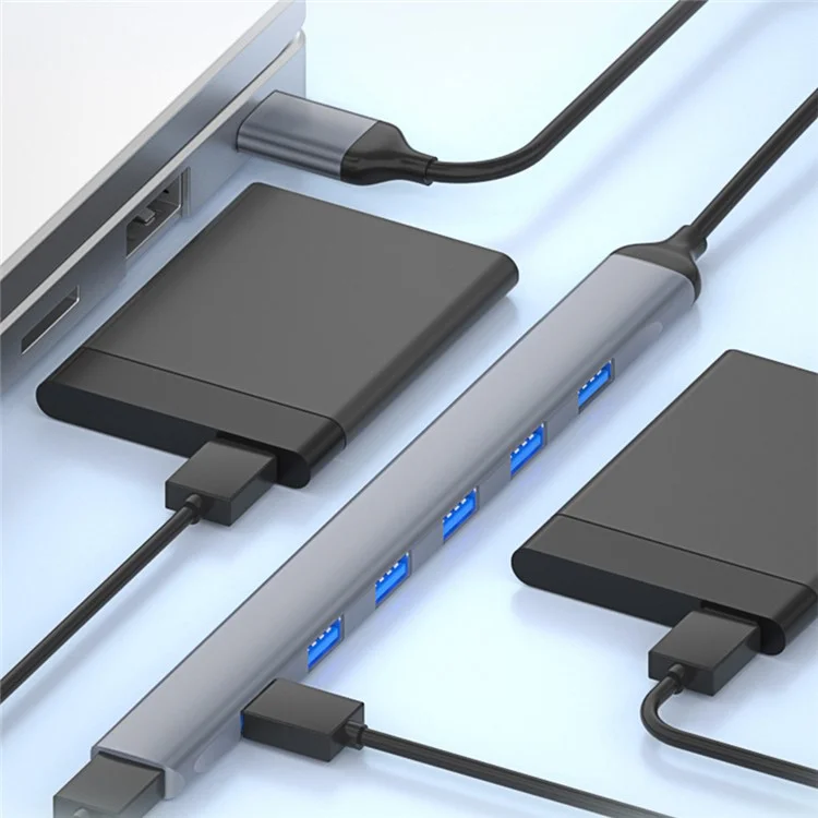 ADS-303A 7-Port USB Adapter Data Transmission USB 3.0 / 2.0 Hub Estación de acoplamiento Convertidor