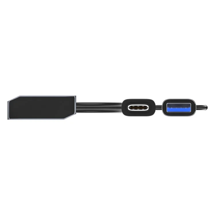 ADS-305D USB / Type-C zu 4 USB3.0 Ports Dockingstation USB Hub Aluminiumlegierung Computer Laptop Adapter