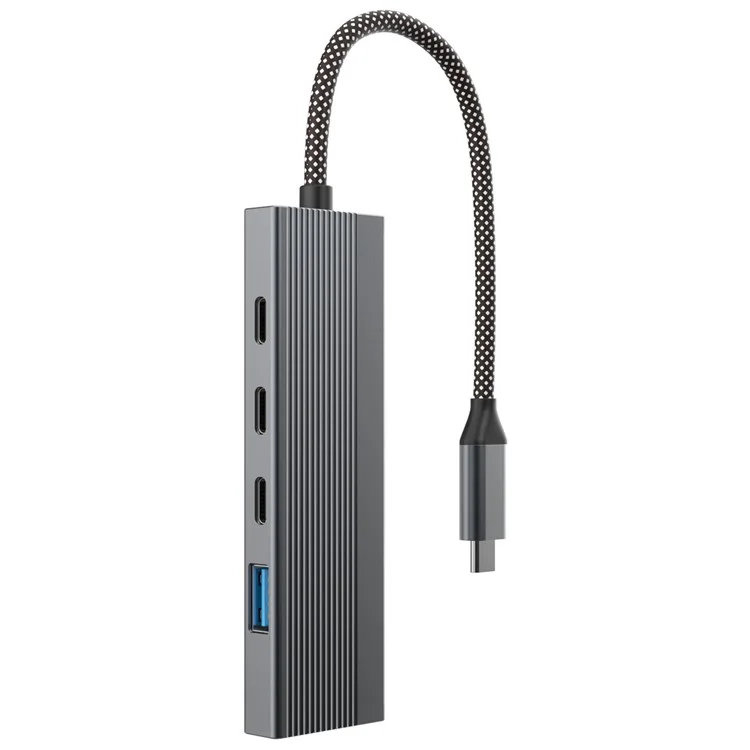 5-in-1 Docking Station Type-C Hub with 4K 60Hz HD + 2x USB-C + USB 3.0 + PD Charging Port