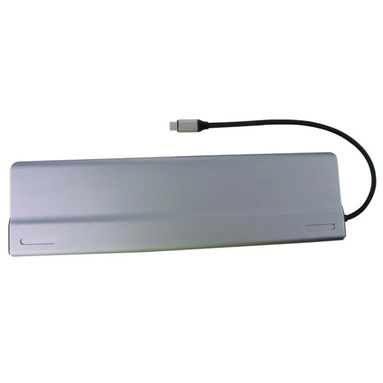 FX-2020C 15-in-1 Type-C Hub with 4K HD, DP, VGA, 100W PD Charging, USB 3.0, RJ45 Ethernet Port