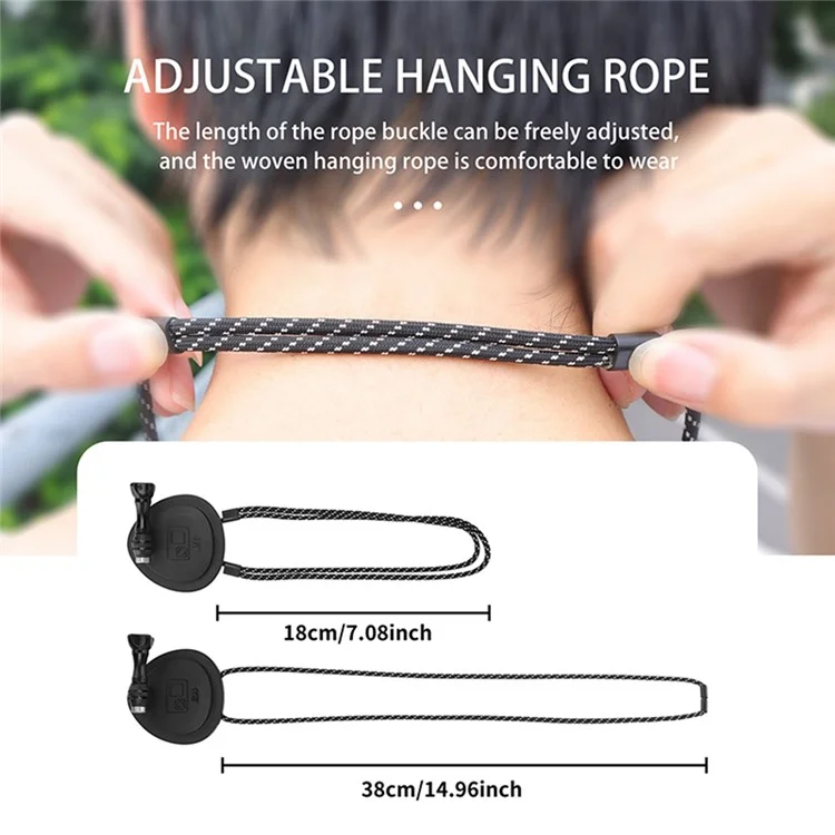 CQT POV Photography Bracket Hands Free Magnetic Neck Mount for Cameras Phones