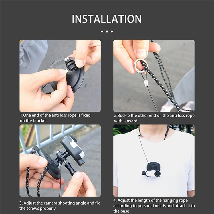 CQT POV Photography Bracket Hands Free Magnetic Neck Mount for Cameras Phones