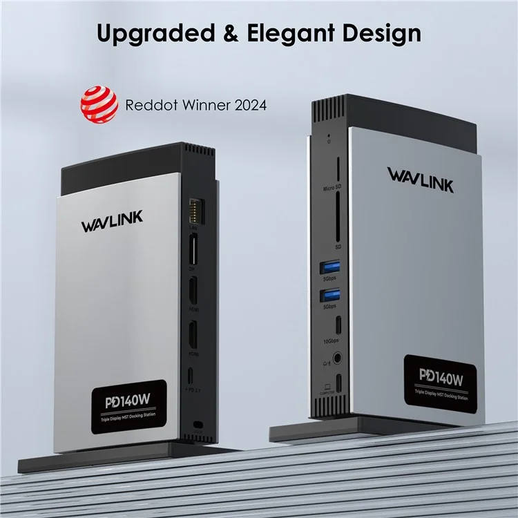 WAVLINK WL-UMD26 11-in-1 USB-C Docking Station with 8K HD, 8K Displayport, and 140W PD 3.1 Charging