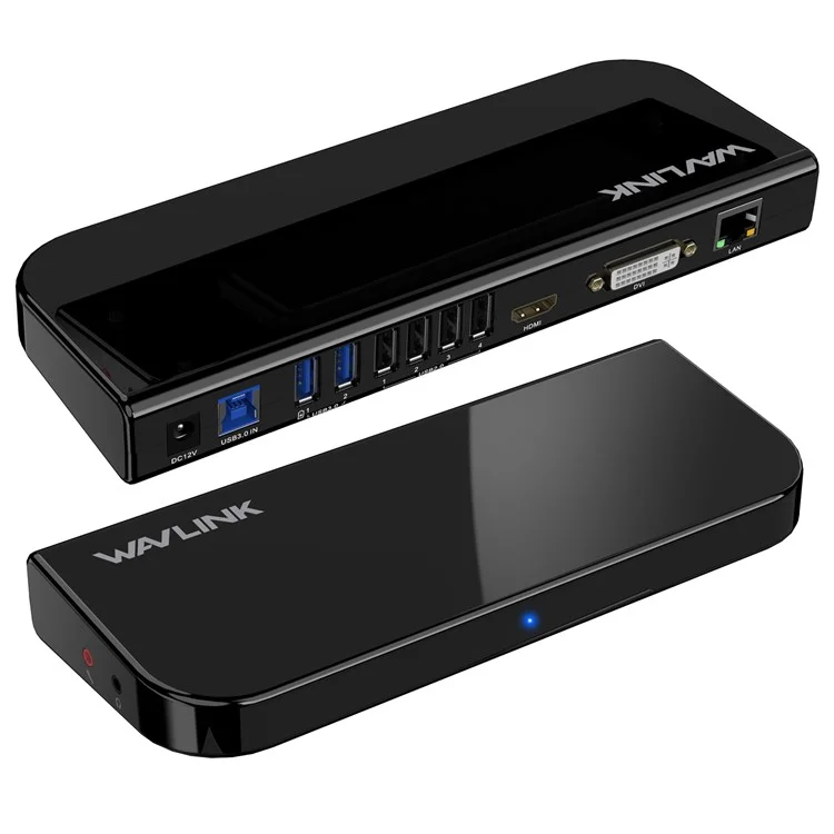 WAVLINK UG49DK1 Hub USB-C 13 in 1 con Doppio Display Dock Station per Windows Mac Chrome Android - Spina AU