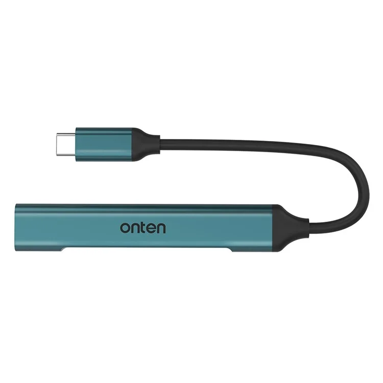 ONTEN OTN-9701 Портативный концентратор Тип-C 3.0 в USB 3.0 + 3xUSB 2.0 Алюминиевый сплав Адаптер