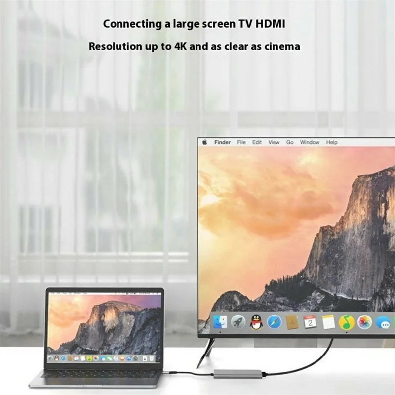 ONTEN 95116D Type-C 6 in 1 Hub Docking Station 4K HDMI USB3.0 USB2.0 PD3.0 TF SD Card Reader Adapter