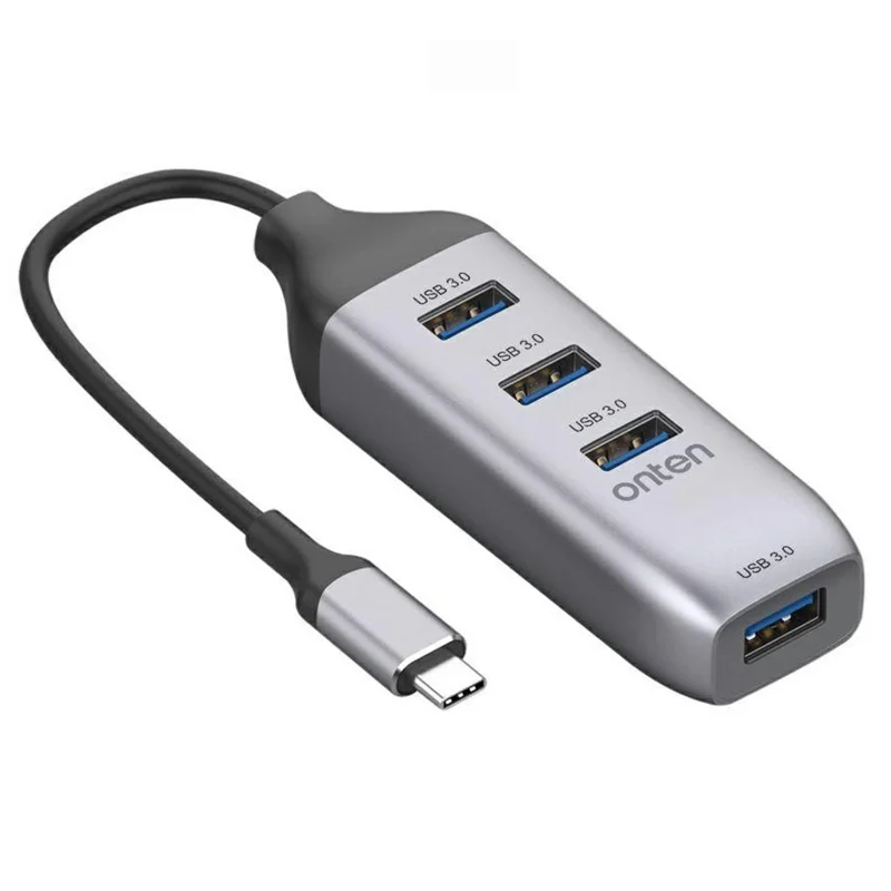 ONTEN 95118U USB-C Hub 4 in 1 Type-C to 4 x USB3.0 Splitter Adapter for Laptop Phone Tablet