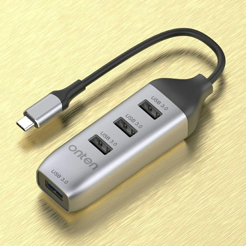 ONTEN 95118U USB-C Hub 4 in 1 Type-C to 4 x USB3.0 Splitter Adapter for Laptop Phone Tablet