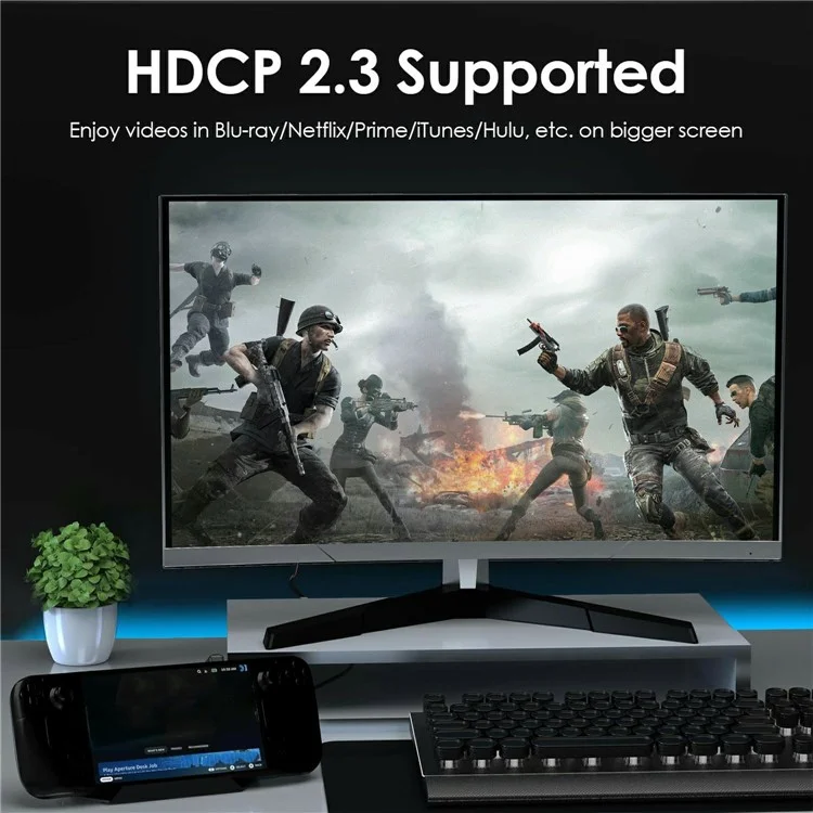 WAVLINK UHP3426 6 in 1 Docking Station for Steam Deck / Asus ROG Ally (2023) / Lenovo Legion Go Gigabit RJ45 100W PD Hub Adapter