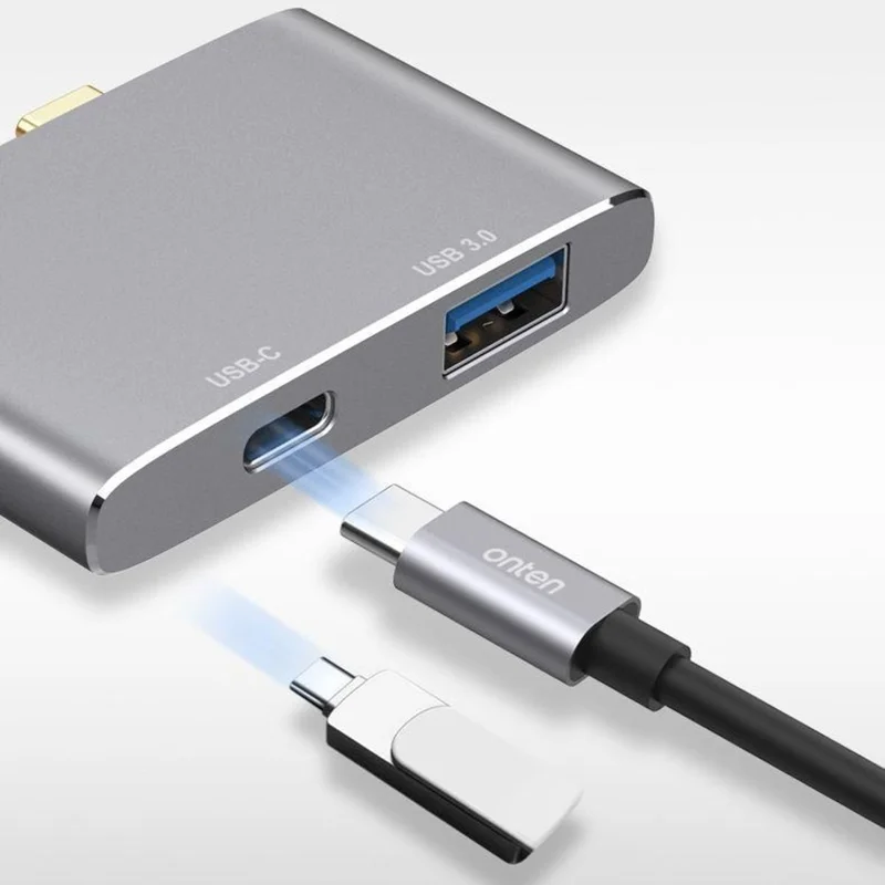 ONTEN 9177S For MacBook Type-C Hub PD3.0 Charging 4K HDMI Video Output USB 3.0 Expansion Dock