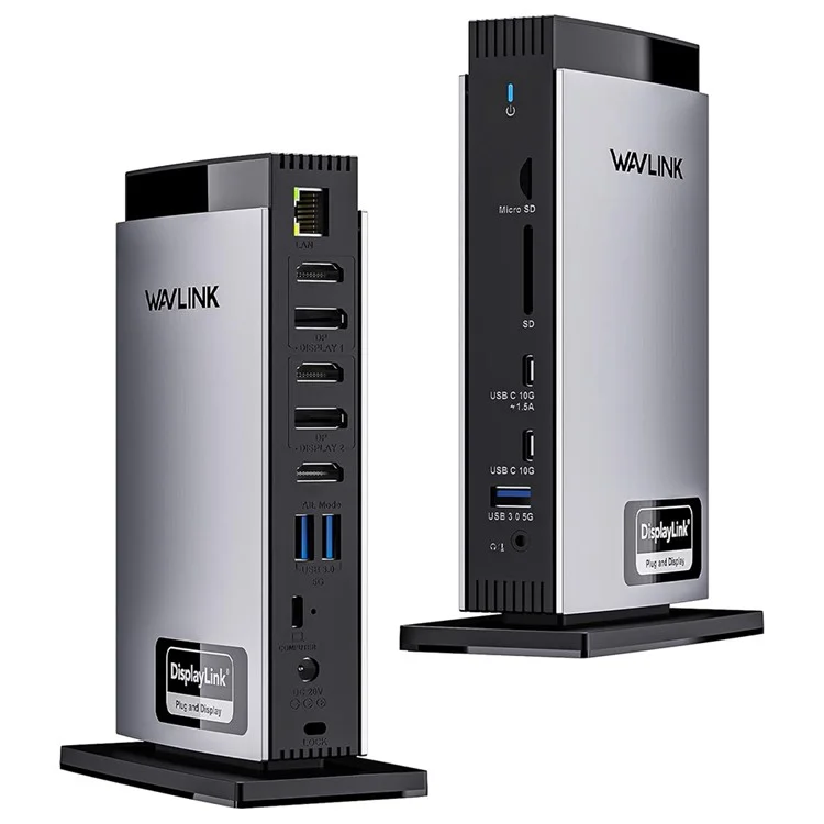 WAVLINK WL-UG69PD13Pro For MacBook M1 M2 M3 / Windows 15 in 1 Laptop Docking Station 3 HD USB C DisplayLink Hub - AU Plug