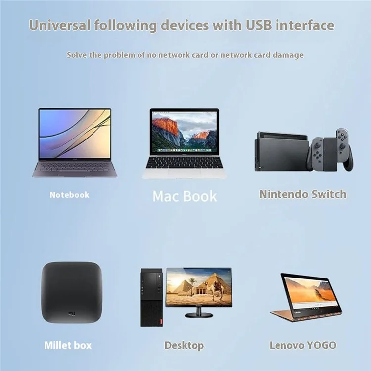 2503 Hub USB / Type-C Gigabit RJ45 2xUSB3.2 USB-C2.0 USB-C3.2 DC5V 6 in 1 Stazione di aggancio