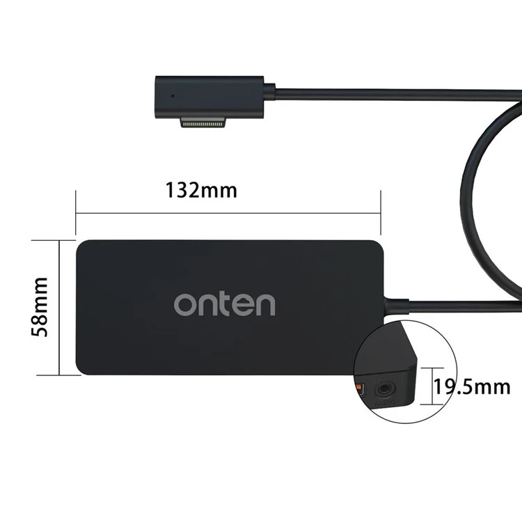Station d'accueil ONTEN SD11 12 en 1 pour Microsoft Surface Pro / Go / Laptop avec adaptateur Mini DP 4K