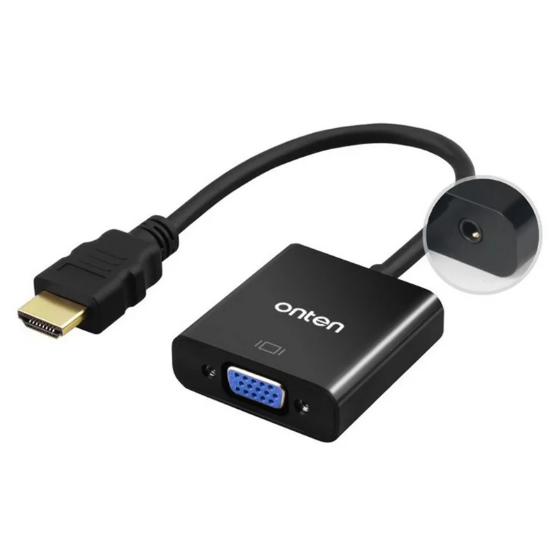 ONTEN 5169 HD to VGA 1080P Converter Adapter with Audio Port