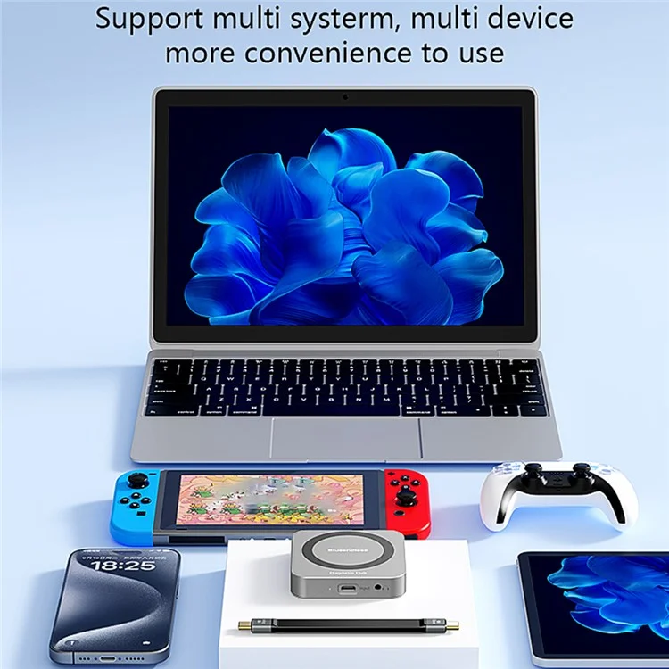 BLUEENDLESS MC906 8 in 1 M.2 Magnetic SSD Enclosure Nvme Expansion Dock 4K HD USB 3.2 Hub with PD Charging