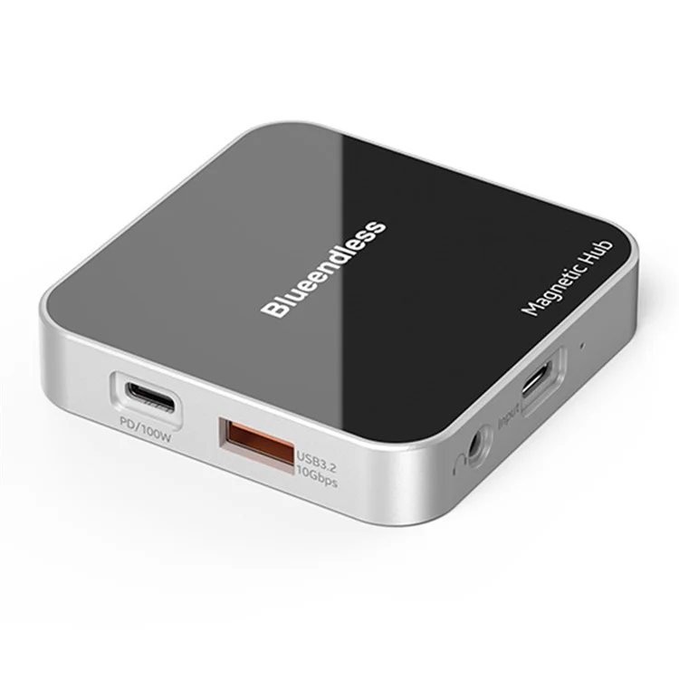 BLUEENDLESS MC801 8 in 1 4K 60Hz USB 3.2 Hub for Laptop  /  Phone PD Charging Magnetic Docking Station