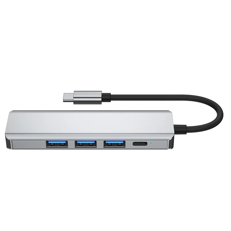 2421 Type-C 5 in 1 Laptop Expansion Hub 8K DP 100W PD Charging USB 2.0 Ports Adapter