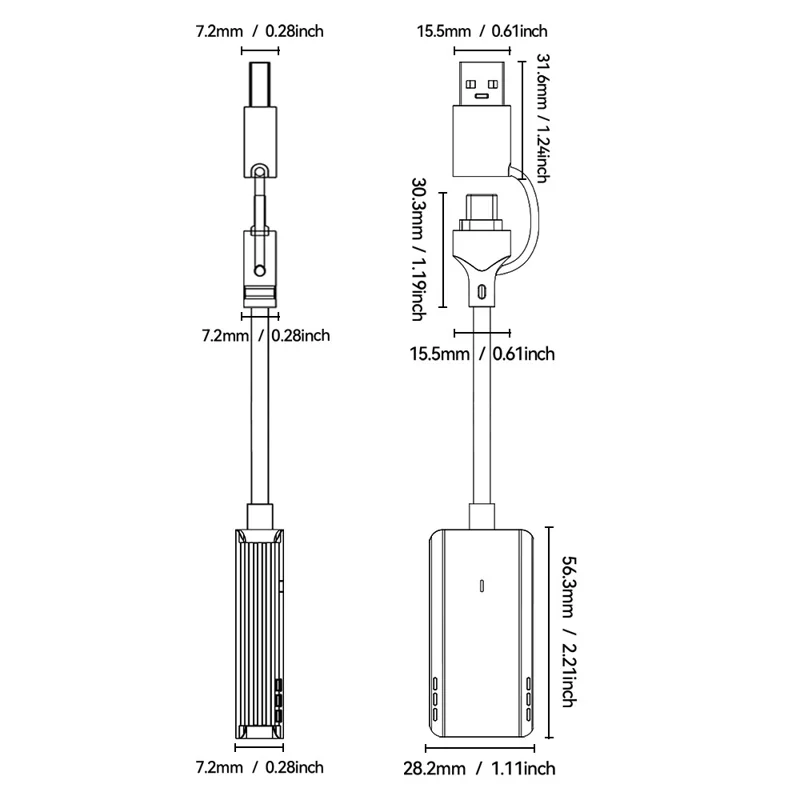 ESSAGER ECJK2K-HC0G-Z 4K 60Hz HDMI Video Capture Card USB 3.0 2 in 1 Interface Plug and Play Capture Card with Cable